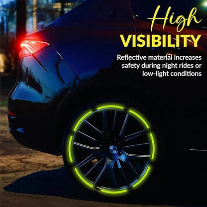 Reflective Wheel Tire Rim Sticker Tape 10pcs (Buy 1 Get 1 Free)