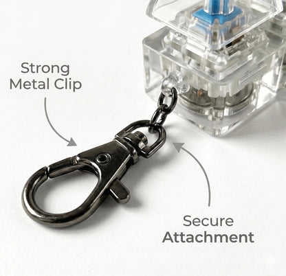 Mechanical Fidget Keychain | Satisfying Clicky Sound | Focus, Anxiety & Stress Control